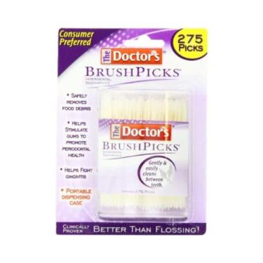 Imagem de Palitos Interdentais The Doctor's BrushPicks, 275 Unidades, Pacote Com
