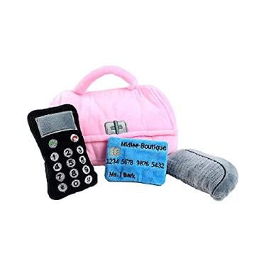 Imagem de Midlee Bolsa de pelúcia Find-a-Toy brinquedo interativo para cães