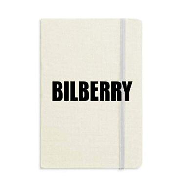 Imagem de Caderno de frutas com nome de mirtilo capa dura diário clássico A5 presente