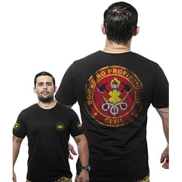 Imagem de Camiseta Militar Wide Back Bombeiro Civil Profissional - Team Six
