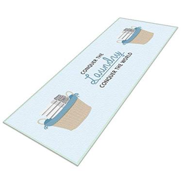 Imagem de Tapete Passadeira Conquer The Laundry Antiderrapante-60x250