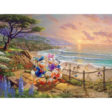 Imagem de Quebra-Cabeça Disney Donald E Daisy, 750 Peças, Para Crianças E Adulto