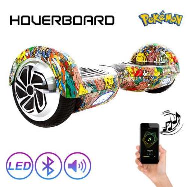 Imagem de Hoverboard Bluetooth 6,5 Pokémon Hoverboard Com Led - Hoverboardx