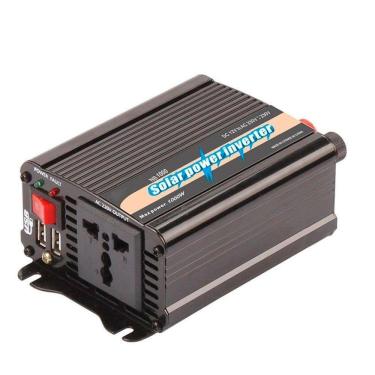 Imagem de Inversor Tensão 1000w 12v Para 220v Veicular Transformador Conversor Com Tomada Padrão E Usb
