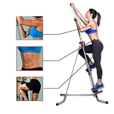 Imagem de Folding Vertical Climber Stepper Climbing Machine Equipment Climber Adjustable Height Durable Steel Gym Home Training Fitness Equipment//449