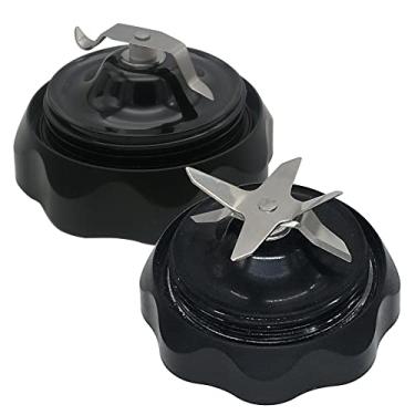 Imagem de Lâmina extratora de seis aletas Easy Twist e lâmina de fresagem plana, compatível com o combo de liquidificador NutriBullet (NBF10500/NBF70500/ZNBF30400Z/ZNBF30500Z/NBF50400) (1, lâmina extratora de