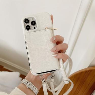 Imagem de Capa de cordão crossbody com zíper para Samsung Galaxy M54 A15 A25 A72 A52 A14 A24 A45 A53 Note 20 8 9 Cartões Solt Cover, H, para Samsung note10
