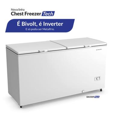 Imagem de Freezer Metalfrio Inverter 543L DA550IFT00 Horizontal - BRANCO