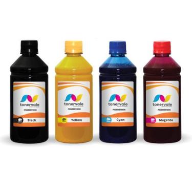 Imagem de 4 Tinta Para HP Pro X576DW 970 de 250ml CMYK Pigmentado - Toner Vale