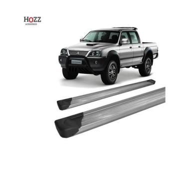Imagem de Estribo L-200 Sport/out Plataforma De Alumínio Prata C/dupla - HOZZ