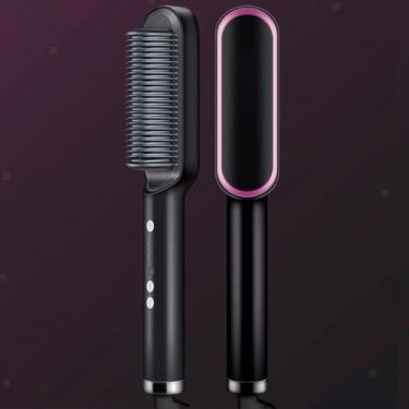 Imagem de Escova 3 em 1 Alisadora Elétrica Cerâmica 110/220v Bivolt - BIVENA