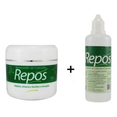 Imagem de Kit Repos Creme P/ Tirar 120grs + Amaciante Cutículas 120ml - oem