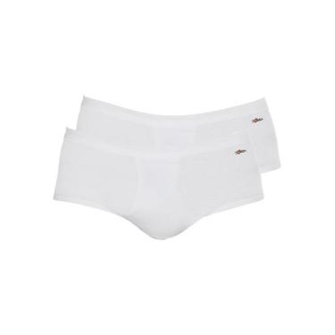Imagem de Kit com 2 Cuecas Slip Zorba com Abertura 185, Branco, M