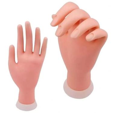 Imagem de Kit 2 Mãos De Treinamento Nail Designer Unhas De Gel Fibra - Arte Sedu