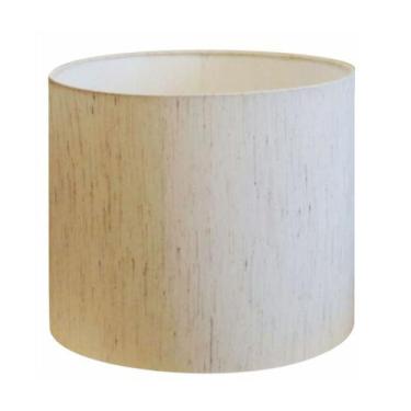 Imagem de Cúpula em tecido cilíndrica abajur luminária cp-4999 50x45cm algodão c