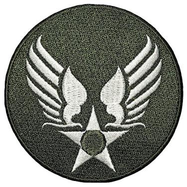 Imagem de US AIR FORCE STAR CIRCLE EAGLE WING logotipo insígnia militar exército unido logotipo tamanho 7,6 cm. Jaqueta colete camisa chapéu cobertor mochila camiseta patch apliques bordados símbolo crachá pano