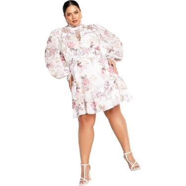 Imagem de City Chic Vestido Maddison Plus Size, Floral pastel, 25 Plus Size