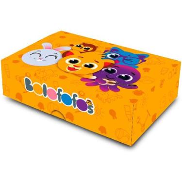 Imagem de Caixa 6 Doces Retangular - Bolofofos - 1 unidade - Festcolor - Rizzo