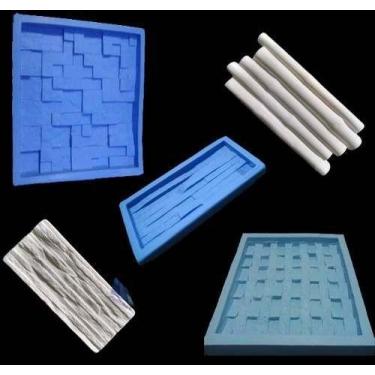 Imagem de Kit 5 Formas Silicone Gesso Parede 3D - Xmoldes Formas 3D