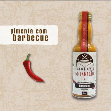 Imagem de Kit com 3 unidades , Molho De Pimenta Com Barbecue 60 ml - Casa Do Lam
