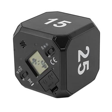 Imagem de Cube Time, Cube Pomodoro Timer, 5 15 25 45 Min Flip Timer, Digital Clock Timer, Block Timer, Time Management Time, Kitchen Timer Desk Timer para Estudar Treino Em Sala de Aula