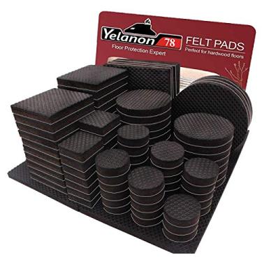 Imagem de Almofadas antiderrapantes para móveis – 78 peças (1 + 2 + 3 + 4) antiderrapante para pés de móveis, pés de borracha autoadesivos, pés de móveis, móveis antiderrapantes, protetor de piso de madeira para manter o sofá