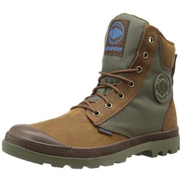 Imagem de Palladium Botas Pampa Sport Cuff WPN impermeáveis, Marrom/Moon Mist, 5