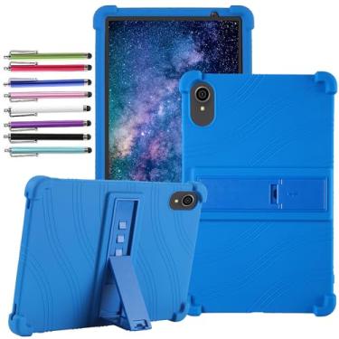 Imagem de elitegadget Capa para tablet VOLENTEX VASOUN Tab 10 Lite modelo M10 / APOLOSIGN Maxsignage ApoloMedia TWTNVOF EP103A 10,1 polegadas – Capa de silicone leve com 1 caneta stylus aleatória (azul)