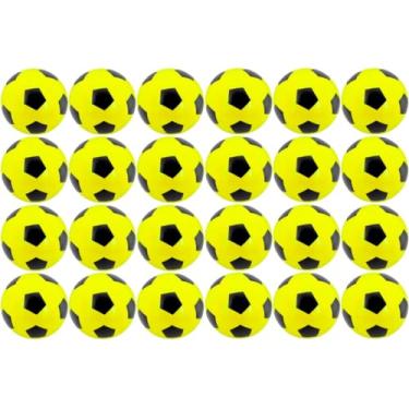 Imagem de 24x Bola De Futebol Vinil Pingo Dente De Leite 22Cm Infantil (Amarelo)