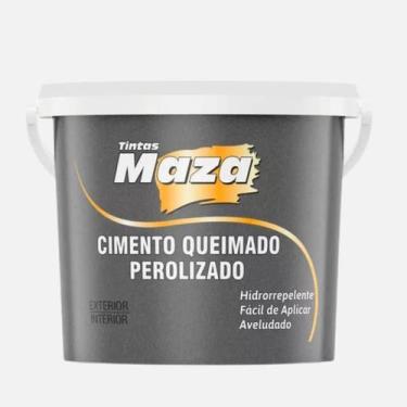 Imagem de Massa Efeito Cimento Queimado Perolizado 3kg Maza, Diamante negro
