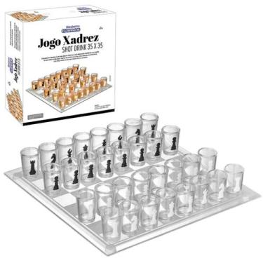 Imagem de Xadrez Tabuleiro Vidro Decorativo Copo Bebida Shot Drink - Western, Co
