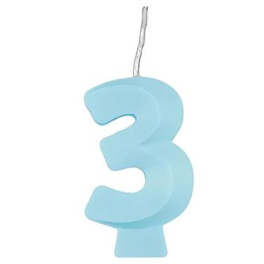 Imagem de Vela de Aniversário Candy Azul - 1 Unidade - Regina, 3