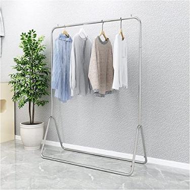 Imagem de LIFOND Cabide para roupa com rodas, cabide independente de metal resistente, fácil de montar para armazenamento de roupas, suporte de exibição, barra de roupa para decoração de quarto, preto C