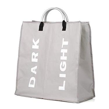 Imagem de Bolsa de Lavanderia de Grande Capacidade, Saco de Armazenamento Multifuncional Portátil de Roupas de Tecido Oxford Com Alça de Liga para Casa Organizada, Bolsa Dobrável Com Alças