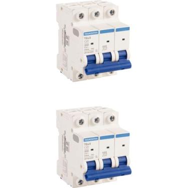 Imagem de 2 Disjuntor 20a Tripolar Tramontina Tdj3 Curva C 3ka