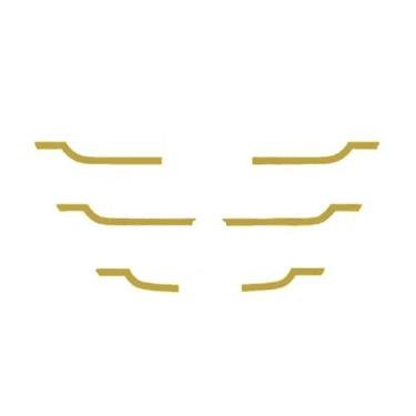 Imagem de Aplique Máscara Grade Para MB Atego Estreita Dourada - Venka