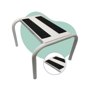 Imagem de Escada Escadinha Auxiliar Maca Estética Hospital 1 Degrau Escadaria De