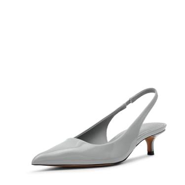 Imagem de Steve Madden Sapato feminino Kittie Pump, Patente cinza, 39