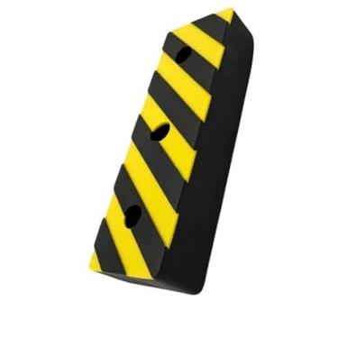 Imagem de Batente Doca Píer 335,5x121x68mm Borracha Preta Amarela Celpan