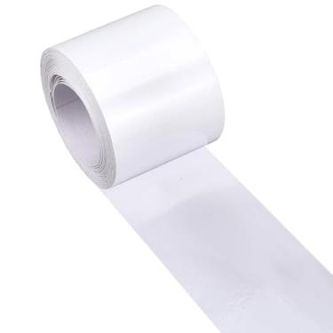 Imagem de GORGECRAFT Fita de reparo de grão de madeira de 10 m x 4,8 cm, realista, texturizada, autoadesiva, à prova d'água, borda espelhada de PVC para mesas de trailer, rodapés, portas, janelas, móveis