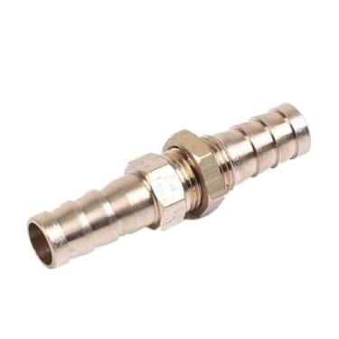 Imagem de Conexão de tubo de latão com cotovelo reto, formato TYX, conector de 2, 3 e 4 vias para tubo de cobre de 6 mm a 19 mm, 8 mm, 10 mm, 14 mm, 16 mm e 4 mm, reto com parafuso, farpa de 16 mm