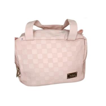 Imagem de Bolsa Térmica Premium 21x17x16cm – Lancheira Compacta para Marmita, Trabalho, Passeio, Academia – Alça de Mão – Ideal para Refeições e Bebidas (Qualidade Durável) (Nude)