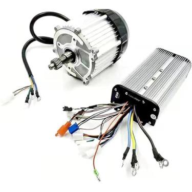 Imagem de Kit De Motor De Riquixá De Triciclo Elétrico De 1000 W Motor De Onda Senoidal De Triciclo Elétrico De 60 V / 72 V, Motor De Eixo De 5 Furos E 16 Dentes, Controlador De Onda Sen, 1000w, 72V