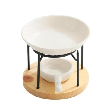 Imagem de BLWOTMOR Porta-velas Tealight, Queimador de óleos Essenciais, Ornamento de Fragrância, Aquecedor de Aromas para Mesa, Cera Derretida para Inauguração de Casa N