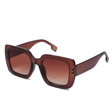 Imagem de Óculos De Sol Feminino Quadrado Luxo Da Moda Blogueira Envio Imediato 