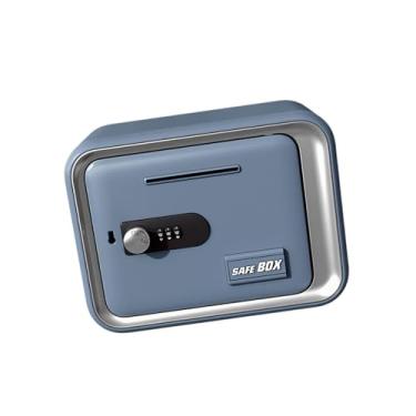 Imagem de Ｂｅｓｇａ Cofrinho com Senha, Segurança Bancária, Educação, Caixa de Poupança, Poupança para Crianças, Presentes, Festa de Ano Novo, Azul, Tamanho real