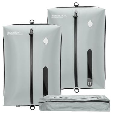 Imagem de Sacos de vácuo reutilizáveis para viagem, bolsa profissional à prova d'água IPX8 com zíper de compressão a vácuo para malas, mochila que economiza espaço, organizadores de embalagem para embalagem de