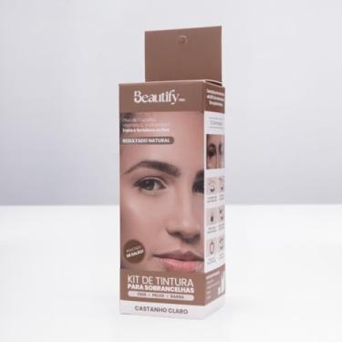 Imagem de Lançamento Kit Tintura para Sobrancelha e Cílios 10ml com Oxidante Beautify (Castanho Claro)