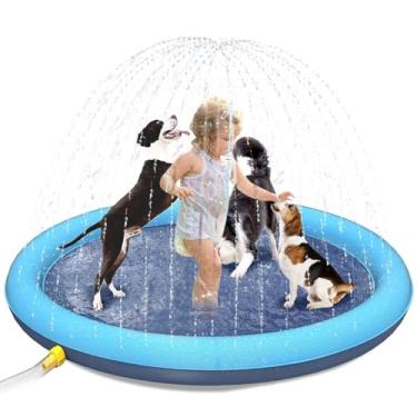 Imagem de Brastoy Splash Sprinkler Pad Antiderrapante Para Crianças e Pet Cães de Estimação 170cm
