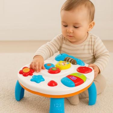 Imagem de Brinquedo para Bebê Mesinha de Atividades Educativa Baby Com Luz E Som - Pica Pau